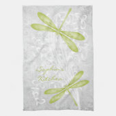 Serviette de cuisine personnalisée à libellule ver (Vertical)