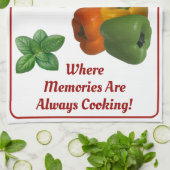 Serviette de cuisine personnalisée "Ajouter votre  (Plié)