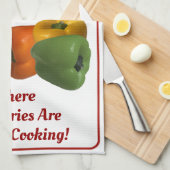 Serviette de cuisine personnalisée "Ajouter votre  (Quart Plié)