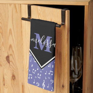 Serviette de cuisine personnalisée avec symboles m