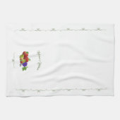 Serviette de cuisine personnalisée colorée à thème (Horizontal)