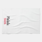 Serviette de cuisine personnalisée de la ville et  (Horizontal)