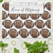 Serviette de cuisine personnalisée du football (Plié)