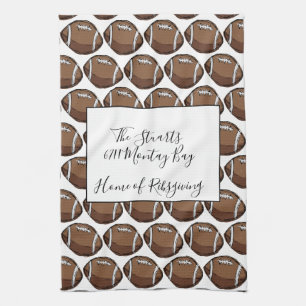 Serviette de cuisine personnalisée du football