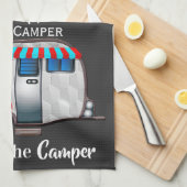 Serviette de cuisine personnalisée en camping (Quart Plié)