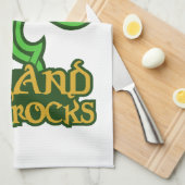 Serviette de cuisine personnalisée en Irlande (Quart Plié)