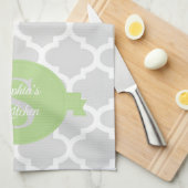 Serviette de cuisine personnalisée Green Quatrefoi (Quart Plié)