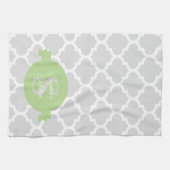 Serviette de cuisine personnalisée Green Quatrefoi (Horizontal)