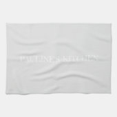 Serviette de cuisine personnalisée gris clair simp (Horizontal)