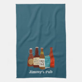 Serviette de cuisine personnalisée papa's Pub (Vertical)