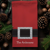 Serviette de cuisine personnalisée Père Noël Belt 