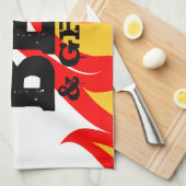 Serviette de cuisine personnalisée pour la fête du (Quart Plié)