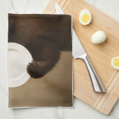 Serviette de cuisine personnalisée pour l'ours de (Quart Plié)