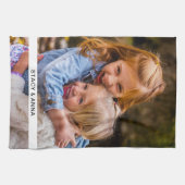 Serviette de cuisine Photo & Nom Modèle (Horizontal)