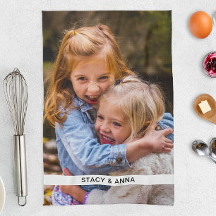 Serviette de cuisine Photo & Nom Modèle