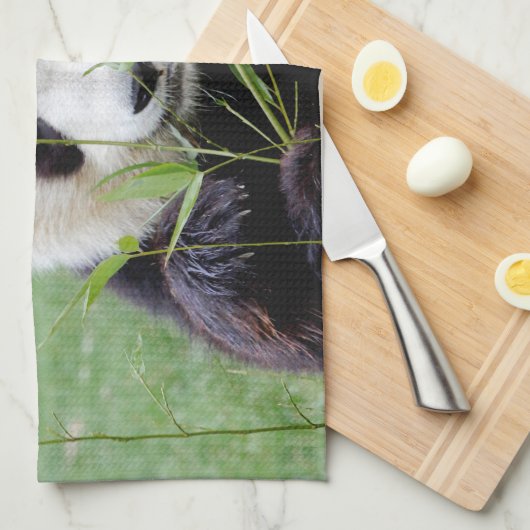 serviette de cuisine Photo panda géant, animaux 02 (Quart Plié)