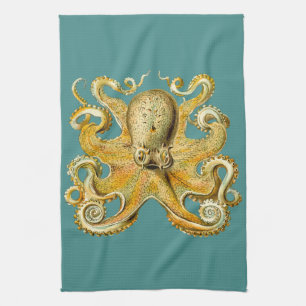 serviette de cuisine pieuvre