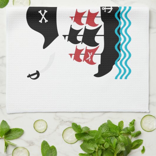 Serviette de cuisine Pirates (Plié)