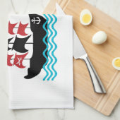 Serviette de cuisine Pirates (Quart Plié)