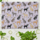 Serviette de cuisine Pitbull Paws and Bones (Plié)