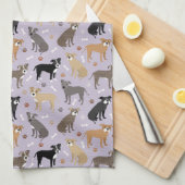 Serviette de cuisine Pitbull Paws and Bones (Quart Plié)