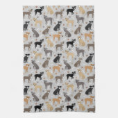 Serviette de cuisine Pitbull Paws and Bones (Vertical)