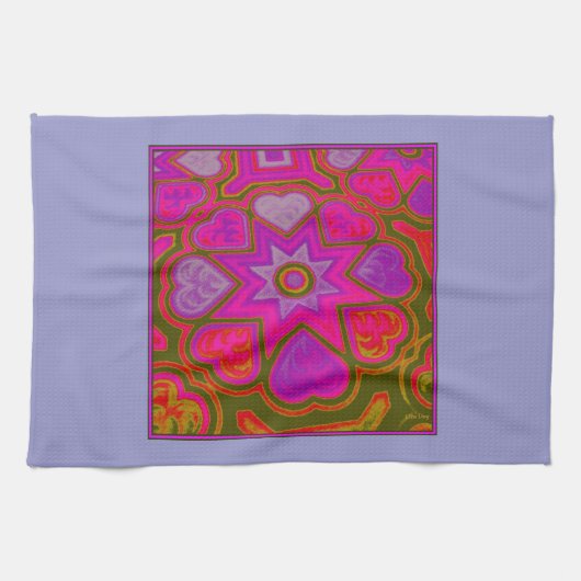 Serviette de cuisine "Plein d'amour" (Horizontal)