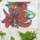 Serviette de cuisine Poinsettia (Plié)