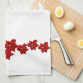 Serviette de cuisine Poinsettia Garland (Quart Plié)