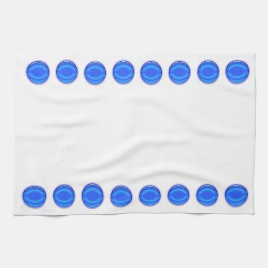Serviette de cuisine - Points bleus (Horizontal)