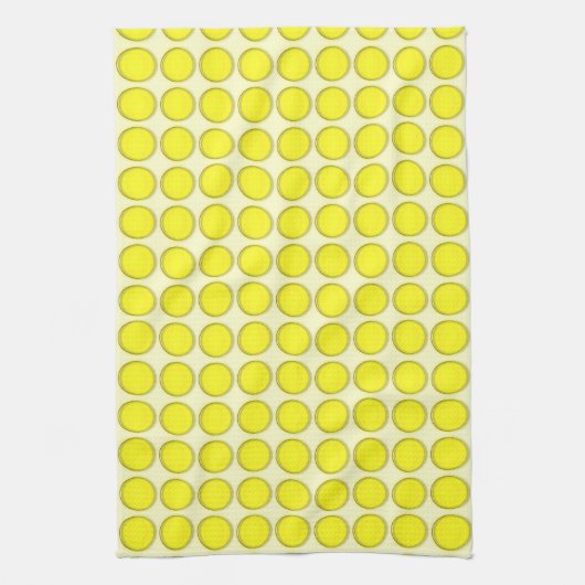 Serviette de cuisine - Points Jaunes (Vertical)
