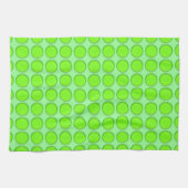 Serviette de cuisine - Points verts sur Arrière - (Horizontal)