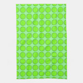 Serviette de cuisine - Points verts sur Arrière - (Vertical)