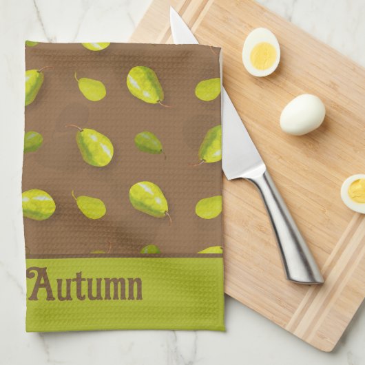 Serviette de cuisine poire (Quart Plié)