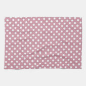 Serviette de cuisine pois rose croustillante (Horizontal)