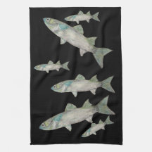Serviette de cuisine poisson