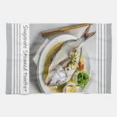 Serviette de cuisine Pomfret vapeur Singapour (Horizontal)