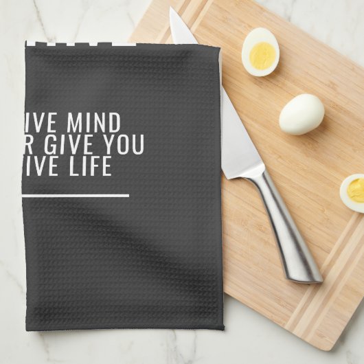 Serviette de cuisine positive (Quart Plié)