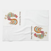 Serviette de cuisine - Poulet fantaisiste (Horizontal)