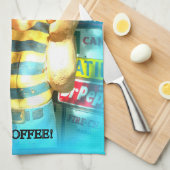 serviette de cuisine pour amoureux du café (Quart Plié)