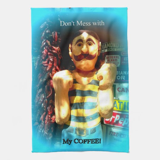 serviette de cuisine pour amoureux du café (Vertical)
