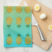 Serviette de cuisine pour ananas en été tropical (Quart Plié)
