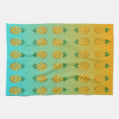 Serviette de cuisine pour ananas en été tropical (Horizontal)