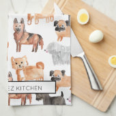 Serviette de cuisine pour animaux de compagnie pou (Quart Plié)