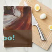 Serviette de cuisine pour aqua et vaches Brown (Quart Plié)