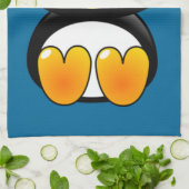 serviette de cuisine pour bébé pingouin (Plié)