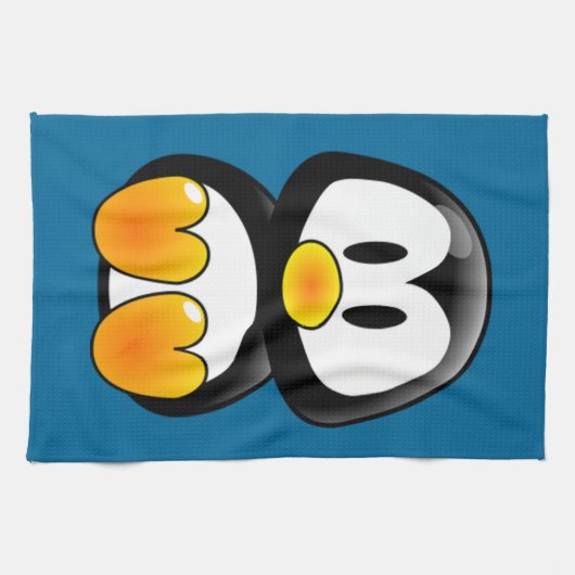 serviette de cuisine pour bébé pingouin (Horizontal)