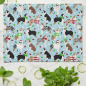 Serviette de cuisine pour berger australien de Noë (Plié)