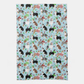 Serviette de cuisine pour berger australien de Noë (Vertical)