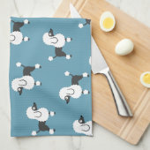 Serviette de cuisine pour caniche (Quart Plié)